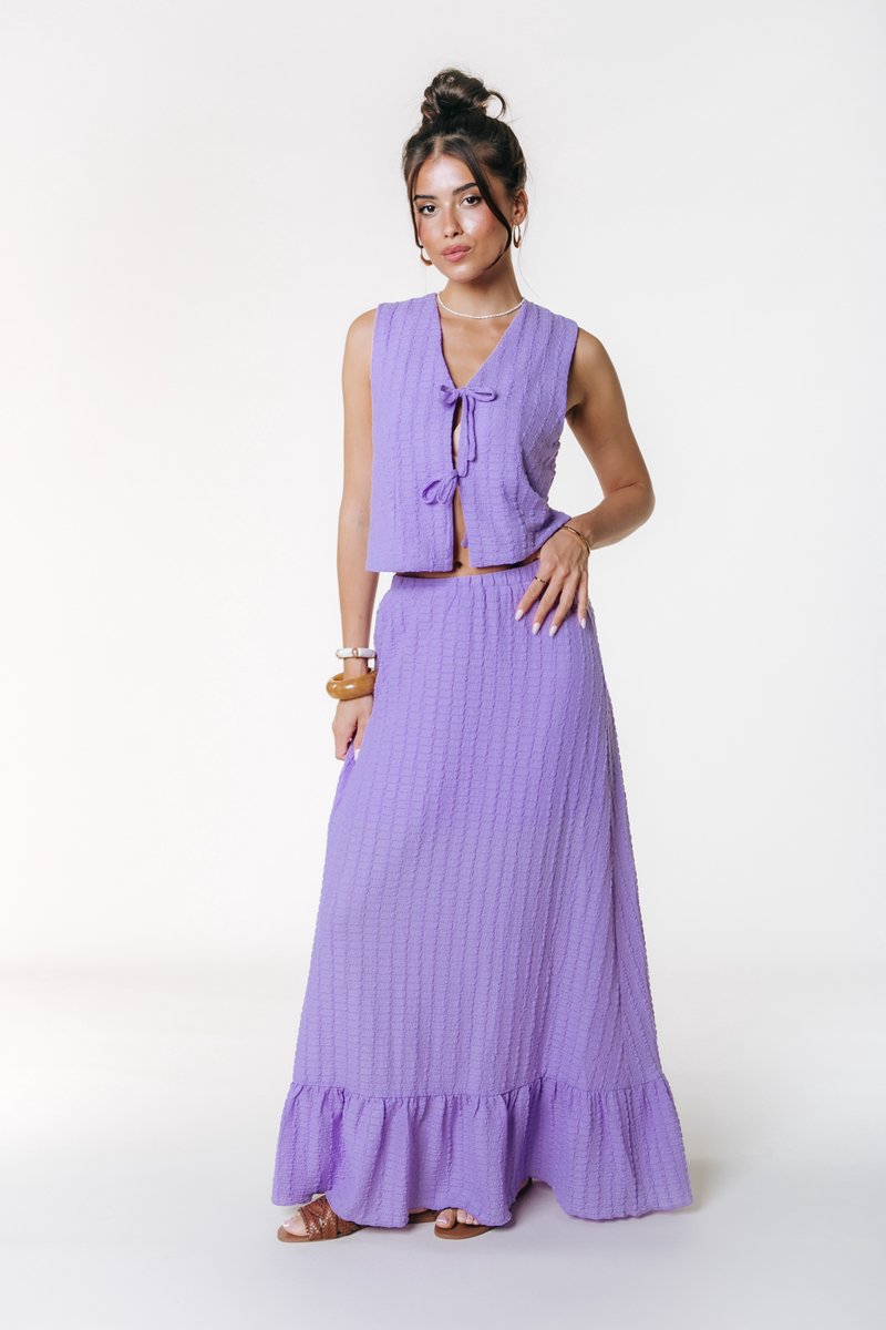 Colourful Rebel Yui Structure Maxi Skirt- S