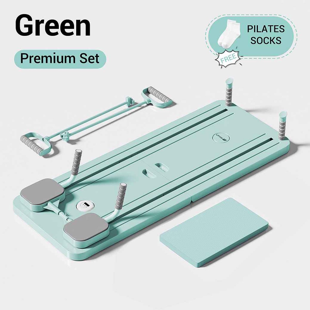 4-in-1 Pilates Trainer, Pilates Corrector, Push-Up Ab Roller - Groen - 4-in-1 - €49,99