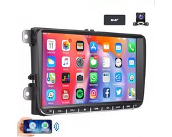 ESSGOO Autoradio - voor Volkswagen VW GOLF 5 6 Caddy Tiguan Touran Passat EOS - 1 + 32GB - 9 inch HD-touchscreen - Bluetooth, USB, WiFi & MP5 - Navigatiesysteem - Apple Carplay & Android Auto -Achteruitrijcamera(AHD) & DAB+
