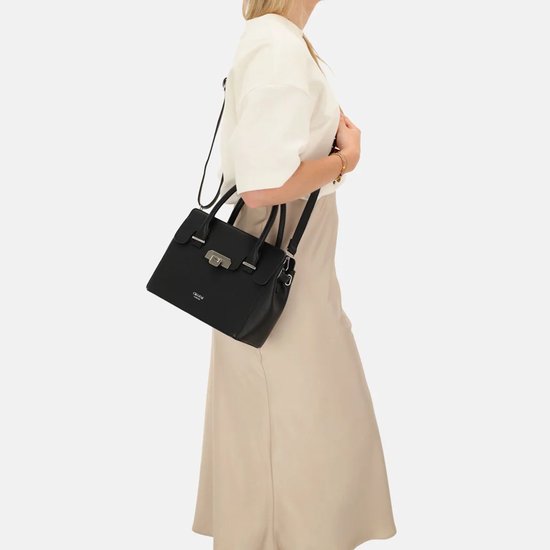 Charm London Soho Sac à main - Sac à bandoulière - Femmes - Bandoulière - Sac pour femmes - Zwart