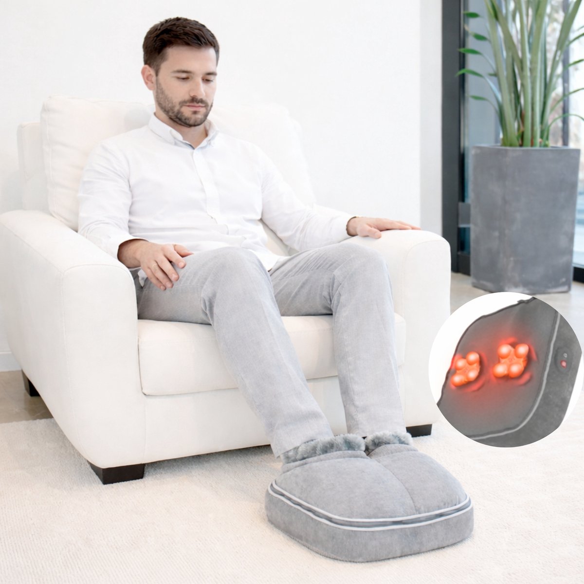 KHYR® - Voetmassage Apparaat - Shiatsu Massage - Met warmte functie - Incl. Afstandsbediening, 3-in-1 functie - Voetmassage apparaat, Voetenwarmer en Massagekussen - Voetmassageapparaat voor Thuis — cadeau in Verzorging - foto 7