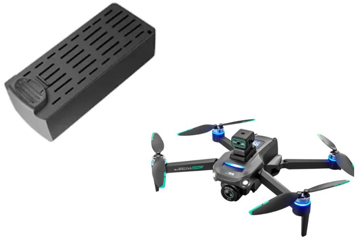 LUXWALLET LUXWALLET ScoutDroid S159 GPS Drone Batterij – 5V 1A 3800mAh Li-ion – Officiële Accessoire voor LUXWALLET ScoutDroid S159