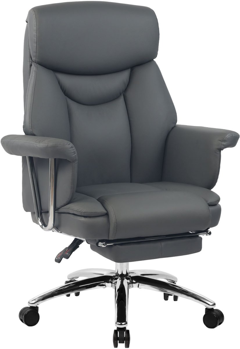 CLP Dahra Bureaustoel Ergonomisch met Voetensteun - Grijs - CLP - €194,90