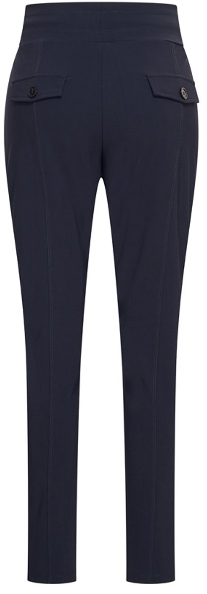 MI PIACE - Bonded Travel Broek Skinny 202632 Dark Blue - Maat : XS