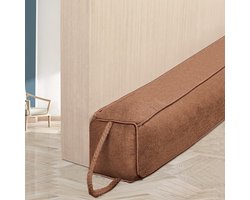 Famanu – Tochtstopper - voor deuren - 107 cm - zware windstopper - huisdeurbescherming - koudestopper voor deuren en ramen - grijs