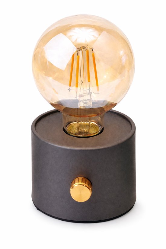 Tafellamp Oplaadbaar - Campinglamp - Retro - Dimbaar - Wolfraamdraad