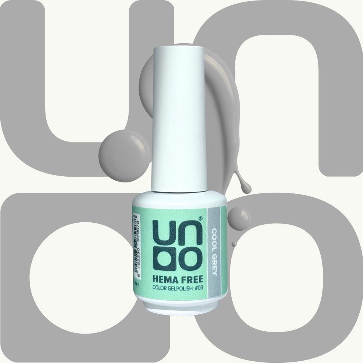 UNO Color Gel Gellak - HEMA‑vrij – Cool Grey (grijs) - Langhoudend - 10ml
