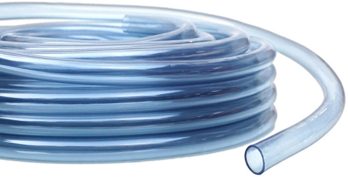 Transparante PVC slang 10 x 14 mm rol 5 m, voor airco condensafvoerpomp
