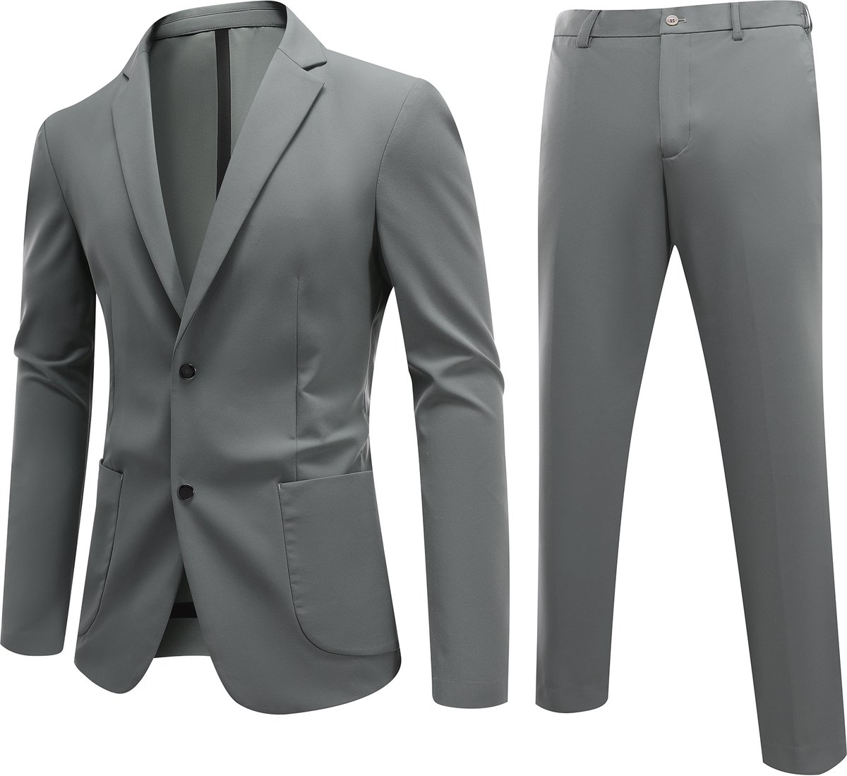 ALLTHEMEN Herenpak - Zakelijk - Anti-Kreuk en Ademend - XXL