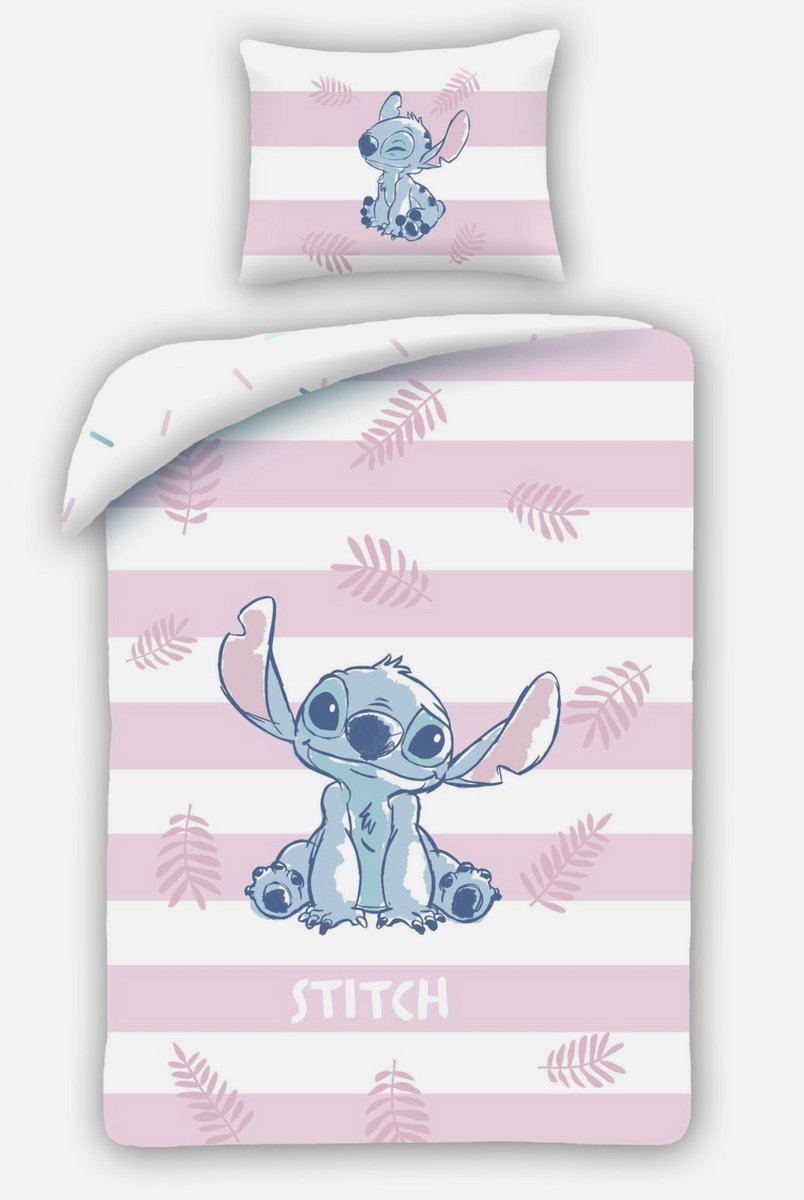 Lilo & Stitch Dekbedovertrek Eenpersoons 140x200 Kussensloop 50x70 Katoen