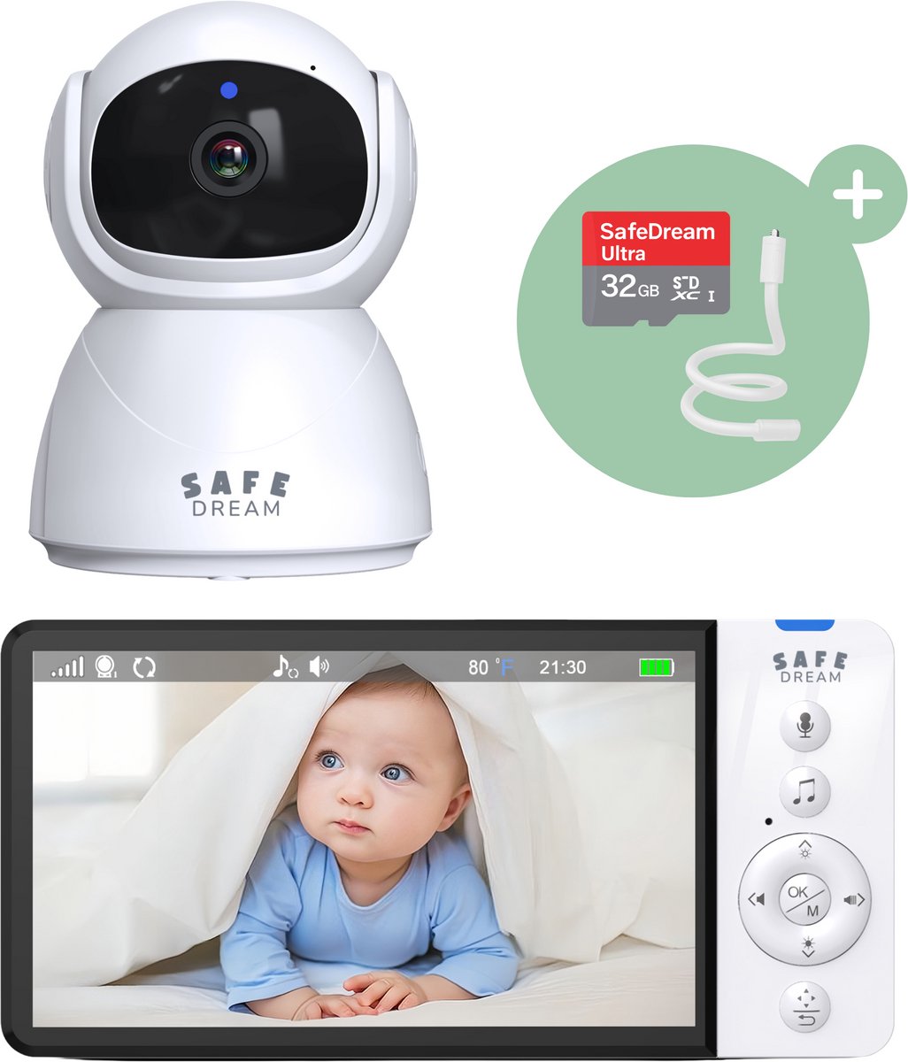 SafeDream Babyfoon - Babyfoon met camera - Babyfoon - 355