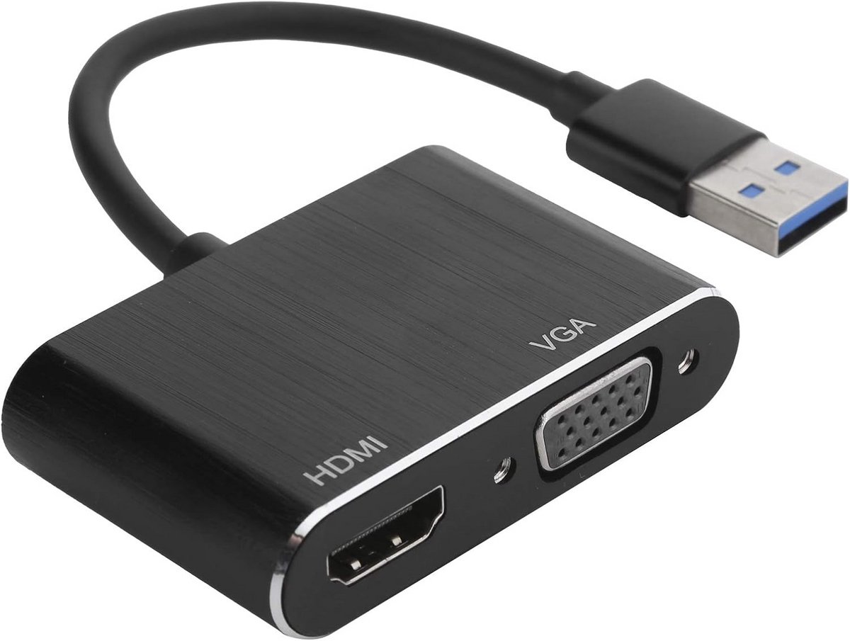USB 3.0 naar HDMI VGA Adapter - 1080P Full HD Video Uitbreiding voor PC/Laptop