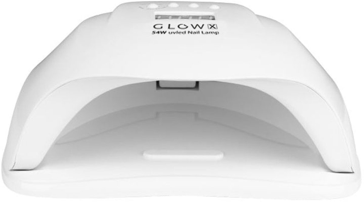 UV LED Glow X Nagellamp 54W Wit – Professionele Dual LED Lamp voor Manicure met Timer, Lage Warmtestand en Sensor