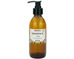 Vitamine E Olie 200ml Pompfles - Voor Huid en Haar Producten - 100% Natuurlijke Tocoferol