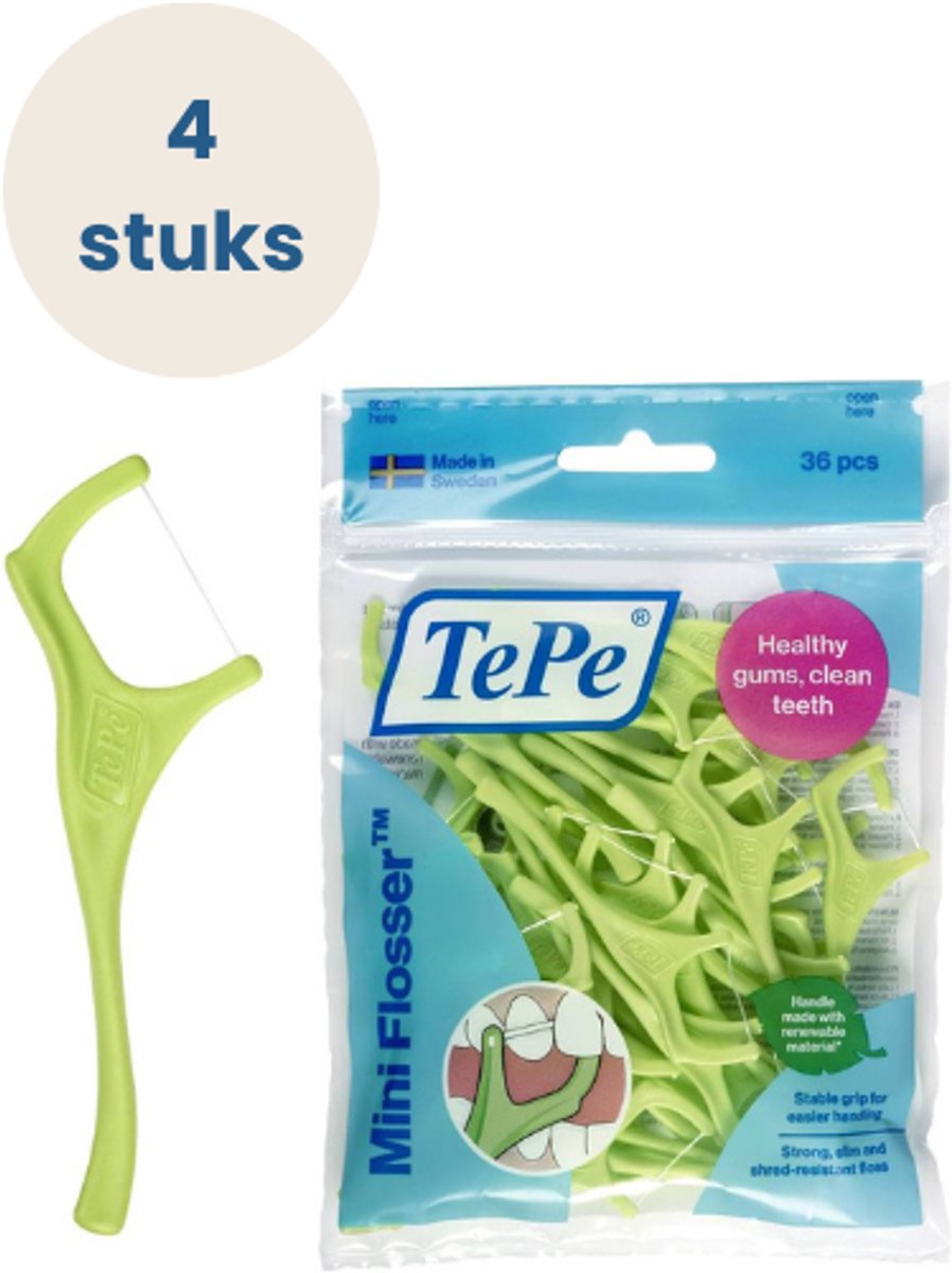TePe Mini Flosser - 4 stuks - Voordeelverpakking