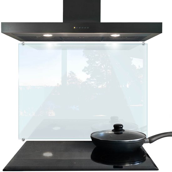 Tulup Dosseret Cuisine - Dosseret Cuisine Transparent - 80 x 60 cm - Dosseret Cuisine Verre - Dosseret Plaque de Cuisson - Écran Anti-Éclaboussures Cuisine - Dosseret Plaque de Cuisson - Écran Anti-Éclaboussures Cuisine Verre