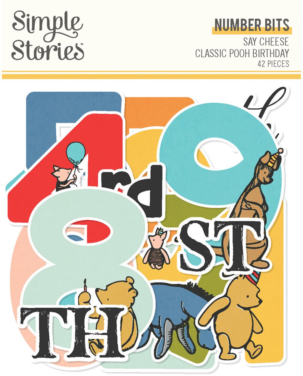 Simple Stories - Say Cheese Classic Pooh Birthday Number Bits & Pieces (24810)