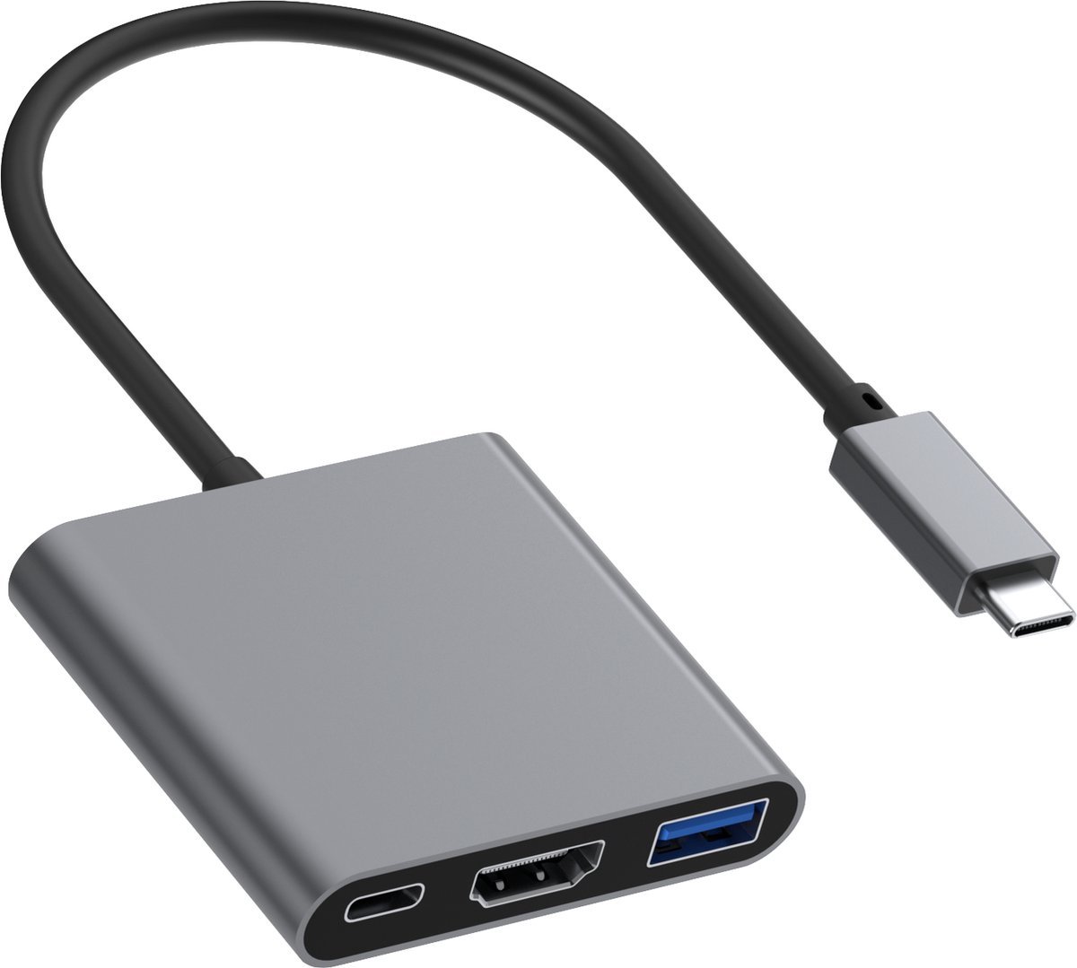 USB C naar HDMI Adapter - 3 in 1 - 4K HDMI - USB 3.0 - USB-C Opladen - Premium Kwaliteit