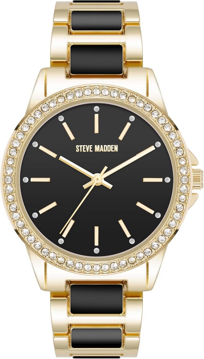 Dames horloge met kristal accenten