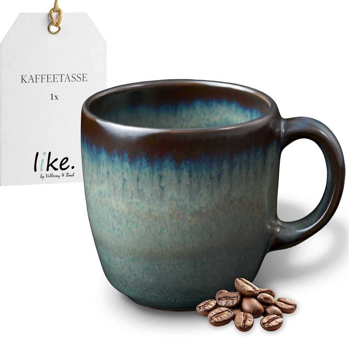 Lave Grijze Dubbelwandige Koffiebeker 190 ml - Modern Glas voor Warme Drank