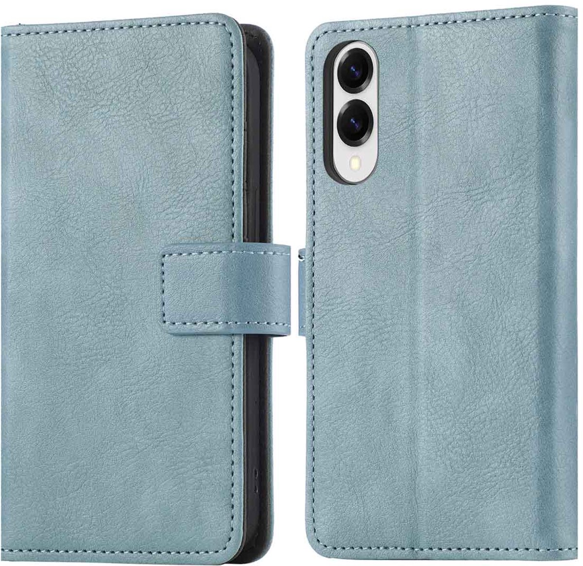 imoshion Hoesje - Geschikt voor Samsung Galaxy S25 Edge - Luxe Bookcase - Lichtblauw