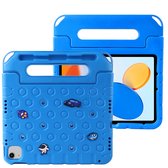 imoshion Tablet Hoes Kinderen- Geschikt voor iPad 11 (2025) A16 11 inch / iPad 10e generatie (2022) 10.9 inch - Kidsproof Kinder Hoes met dolls - Blauw