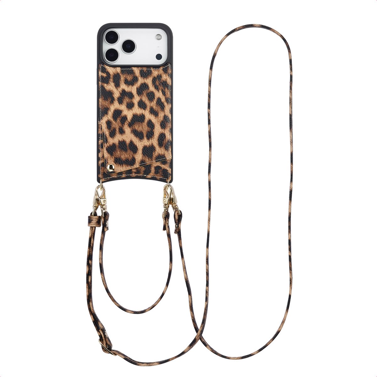 SHIELDON leren hoesje voor iPhone 17 Pro, [Opladen via kabel