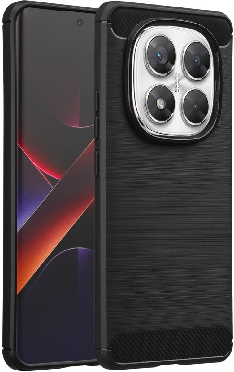 imoshion Hoesje - Geschikt voor Xiaomi Poco X7 - Brushed Backcover - Zwart