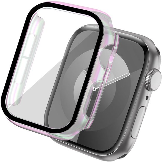 Screen protector - Geschikt voor Apple Watch 4 / 5 / 6 / SE - 40 mm - Full Cover Hard Case / Beschermend Hoesje - Transparant