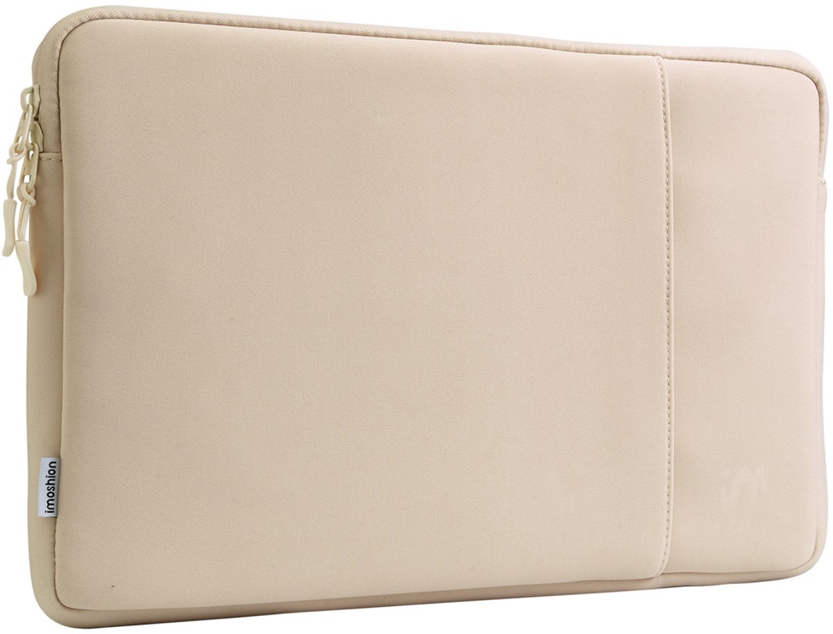 IMOSHION Laptop sleeve met vak Sleeve 13,6 inch Beige