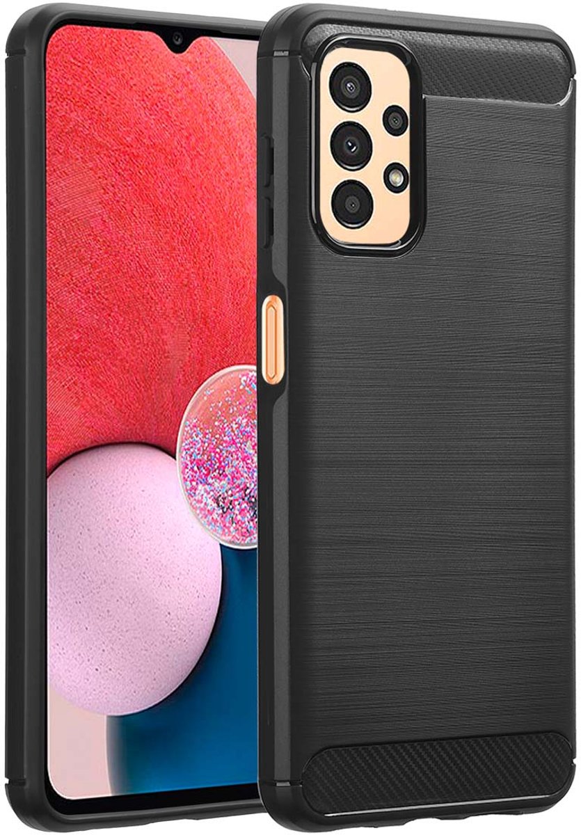 imoshion Hoesje - Geschikt voor Samsung Galaxy A13 (4G) - Brushed Backcover - Zwart