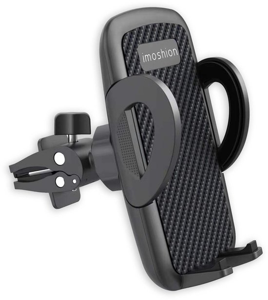 imoshion Telefoonhouder Auto Ventilatie - GSM Houder - Auto Accessories - Verstelbaar - Universeel - Carbon - Telefoonhouders Auto - Zwart