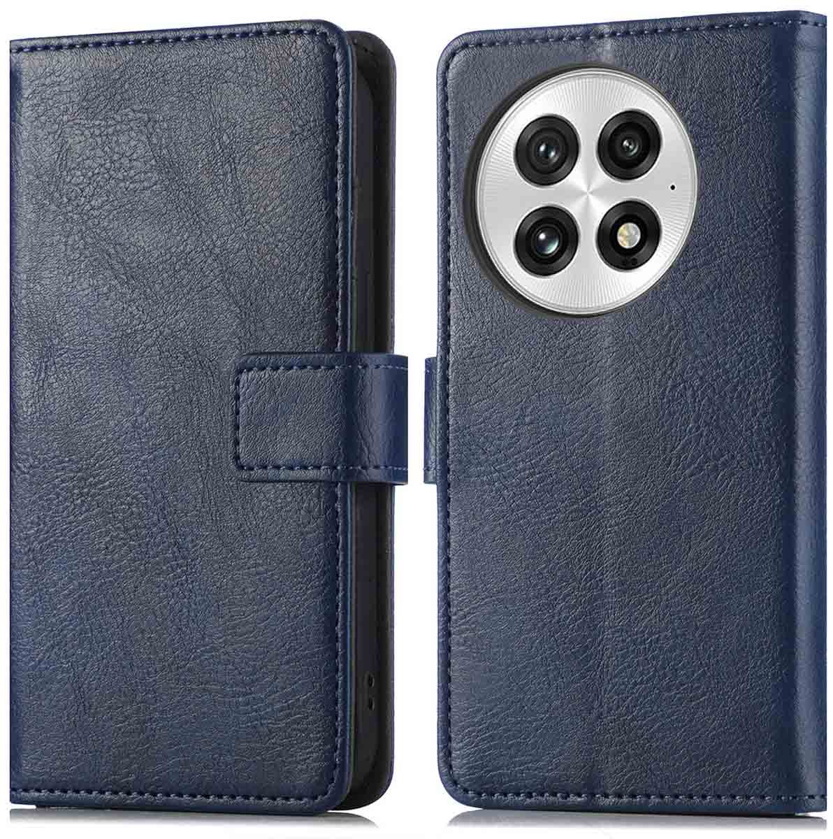 imoshion Hoesje - Geschikt voor OnePlus 13 - Luxe Bookcase - Donkerblauw