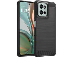 imoshion Hoesje - Geschikt voor Motorola moto G75 5G - Brushed Backcover - Zwart