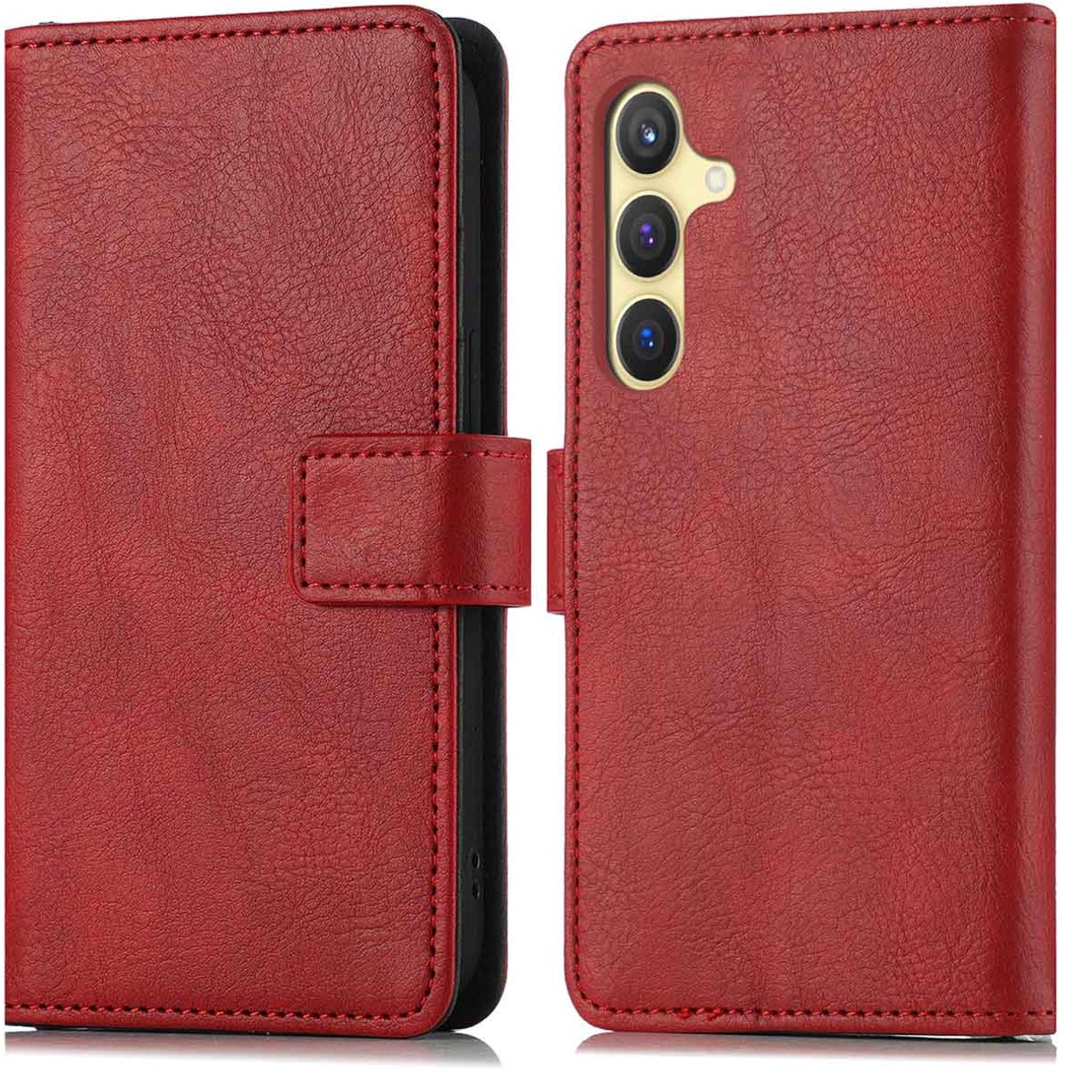 imoshion Hoesje - Geschikt voor Samsung Galaxy S24 / S25 - Luxe Bookcase - Rood