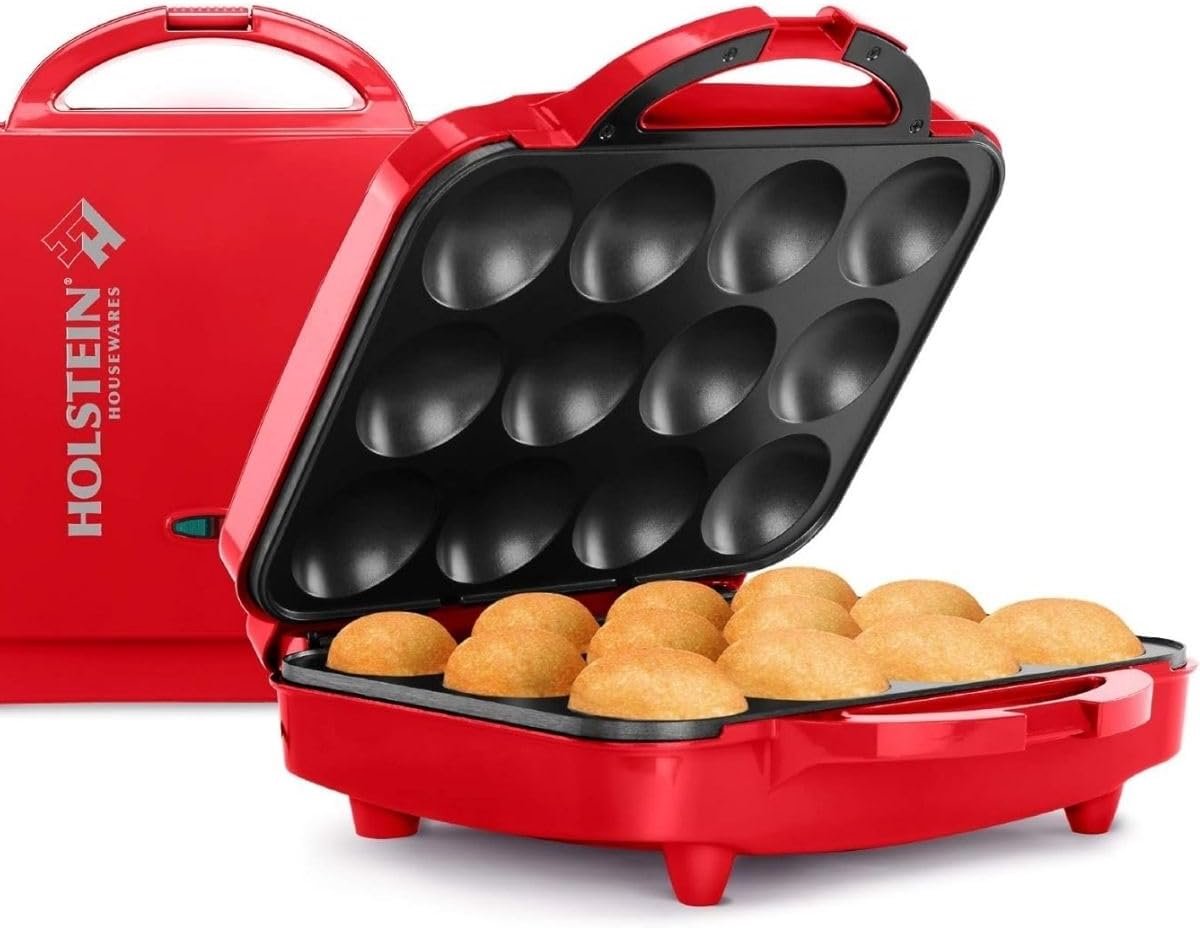 Volledige Maat Cupcake Maker - Maak 12 Cupcakes in Rood
