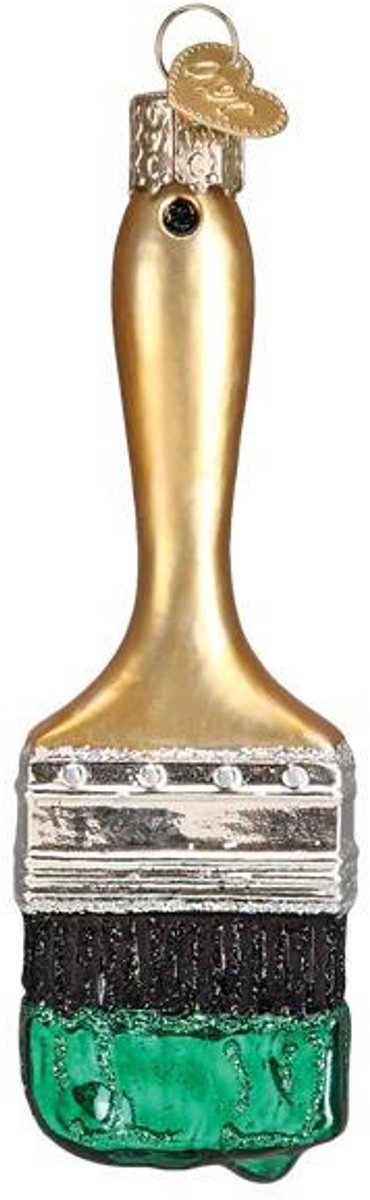 Kerstbal Schilderskwast Old World 11 x 3 x 2cm