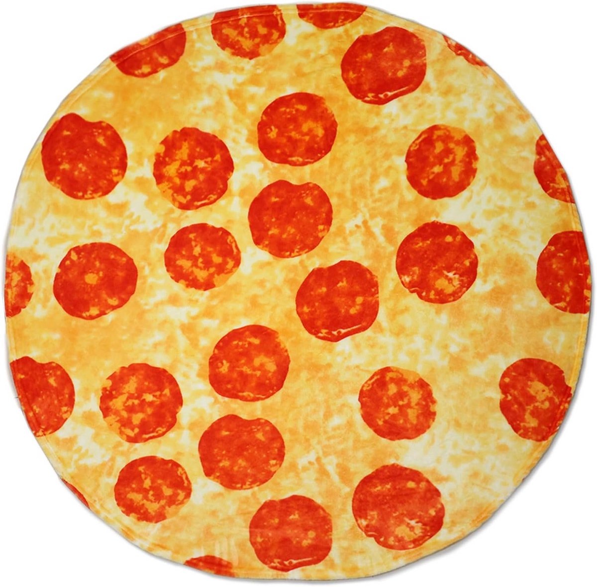 Realistische Worst Pizza Fleece Deken - Super Zacht Flanel Plaid voor Volwassenen en Kinderen - 152 cm