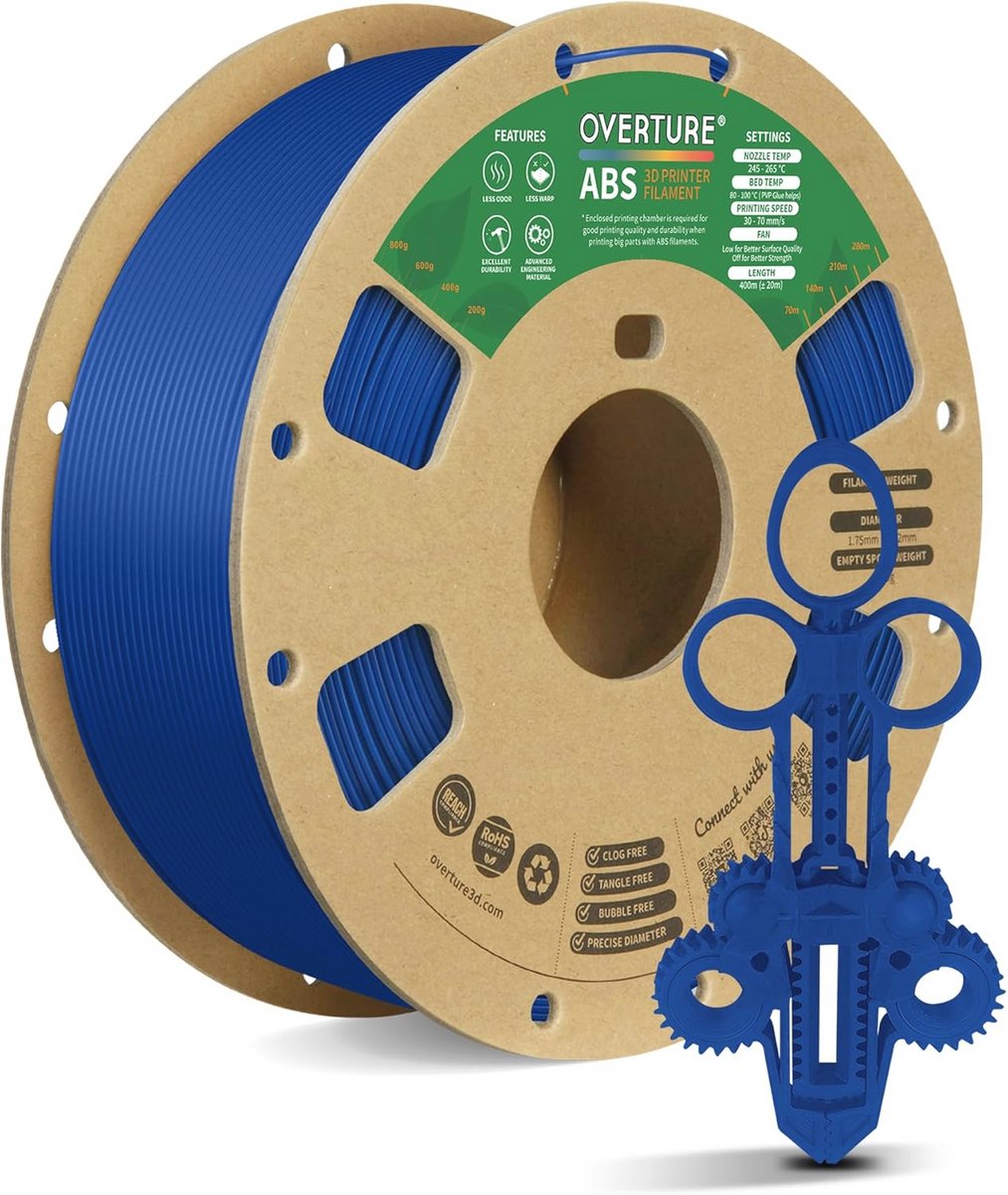 ABS Filament 1.75mm voor 3D Printers - Hoogwaardige Kwaliteit en Nauwkeurigheid