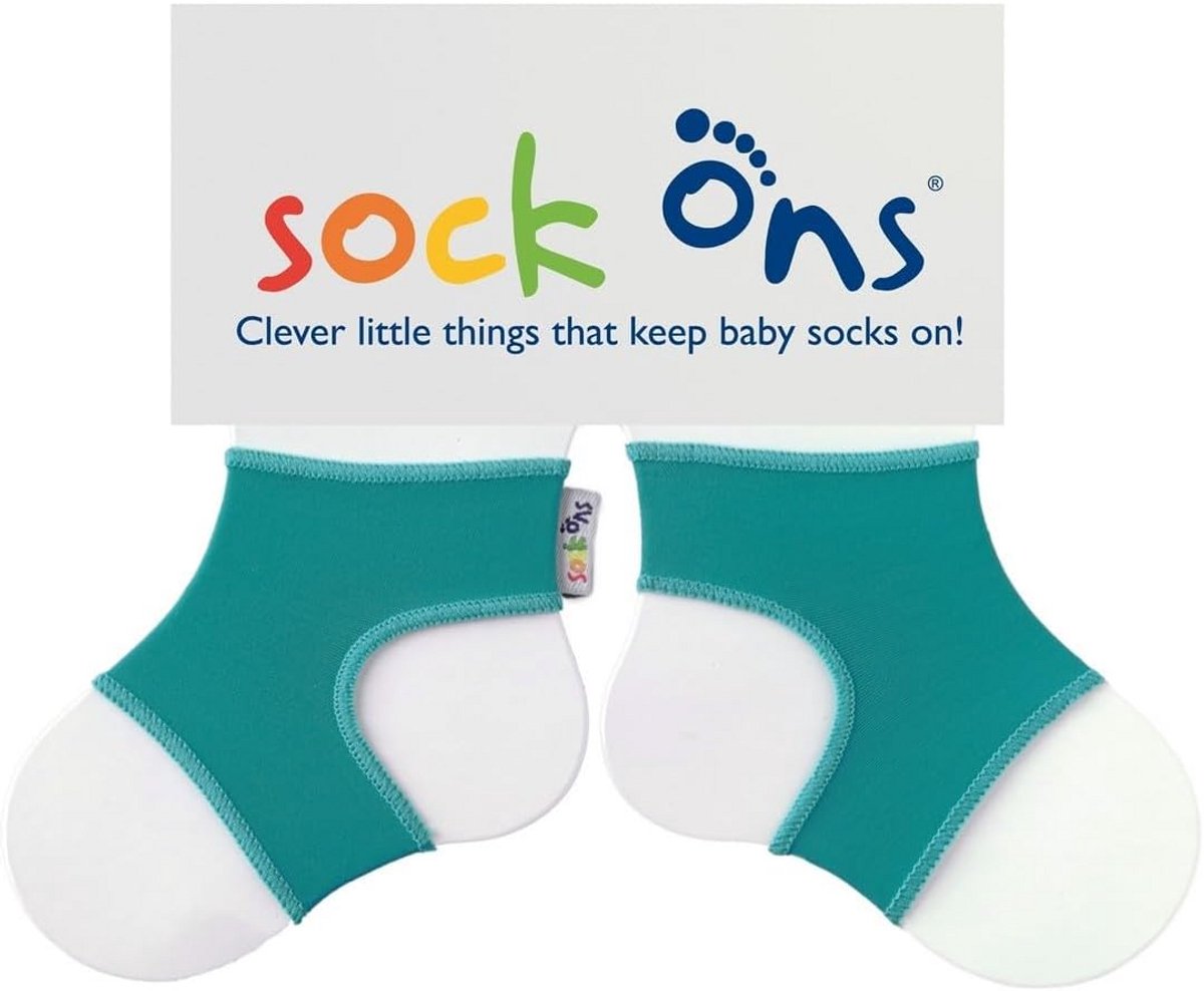 Sokkenhouder voor Babysokken - Houd Babyvoeten Warm en Veilig in Turquoise