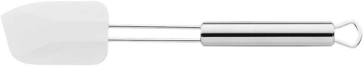 Famanu – Professionele siliconen spatel 28 cm met rvs handgreep, duurzaam en vaatwasserbestendig