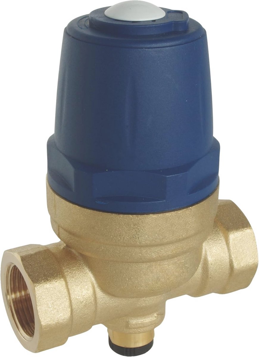 Dubbele Membraan Drukregelaar 20/27 met Draaibare Manometer voor Waterinstallaties