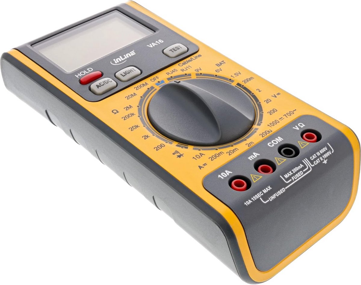 3-in-1 Digitale Multimeter met Kabeltester en Batterijtester