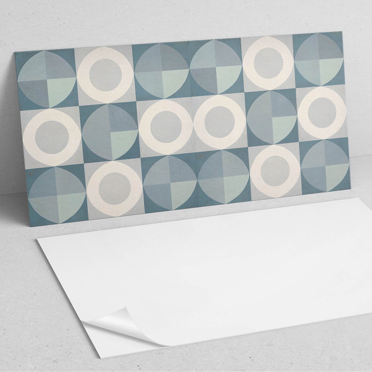 Coloray Wandpanelen Zelfklevend - Geometrie van cirkels en vormen PVC Wandpanelen - 120 cm