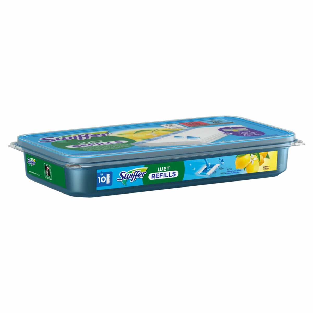 15 x Swiffer - Vloerdoekjes – Citrus Fresh – 10 doekjes - Vloerdoekjes - Schoonmaak - Schrobdoek - Citroengeur - Vloerdoek