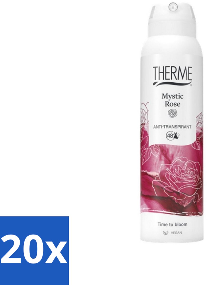 Therme – Anti-Transpirant – Mystic Rose – 150 ml - Bulkverpakking - 20 stuks