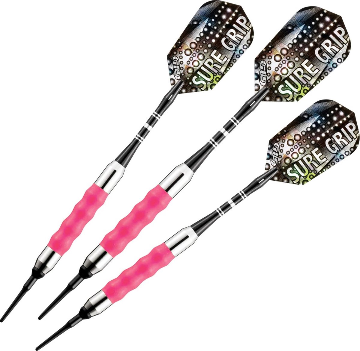 Soft Tip Darts - Pijltjes Set - Dartspel Spelen - Verbeterde Grip - 16 Gram - Roze