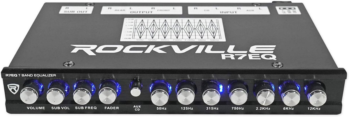 Auto Audio Equalizer 7 Band met Sub-uitgang voor Optimaal Geluid