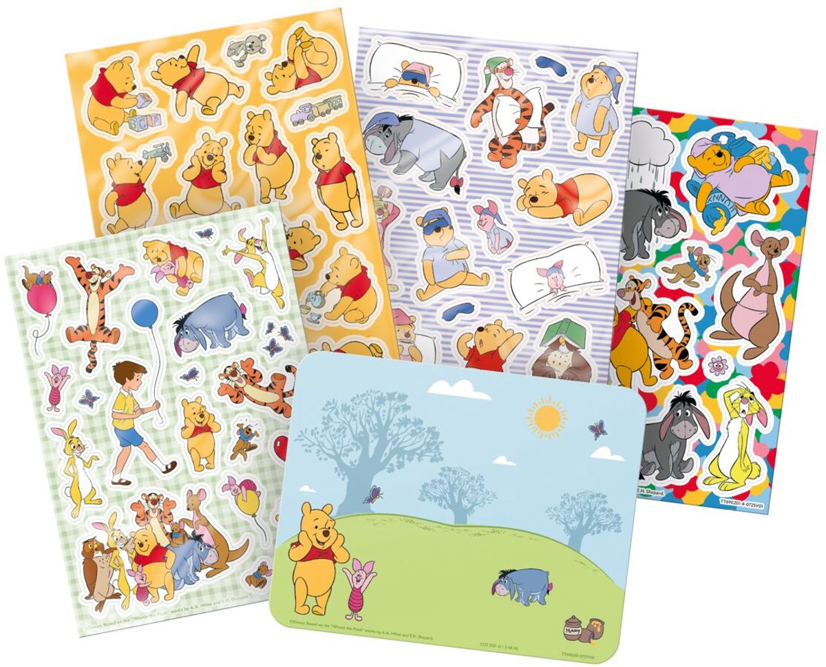 Winnie de Poeh Totum - verplaatsbare niet permanente raamstickers - voor thuis en onderweg - creatief speelgoed junior jongens en meisjes vanaf 3 jaar — afbeelding 4