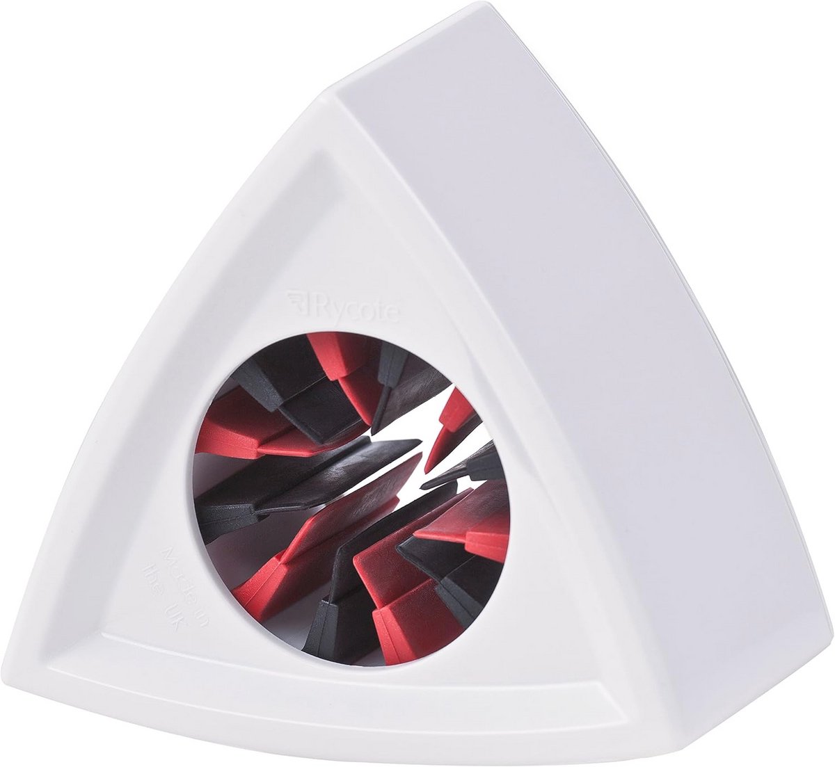 driehoekige microfoon vlag wit